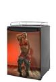 Kegerator Skin - Rebecca Faye - Red Lingerie and Camo (fits medium sized dorm fridge and kegerators)