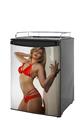 Kegerator Skin - Rebecca Faye - Red Lingerie (fits medium sized dorm fridge and kegerators)
