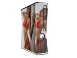 Becca Faye - Red Lingerie Decal Style Skin for XBOX 360 Slim Vertical